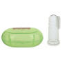 Fisher-Price Silicone Finger Brush with Case Green (1016411)